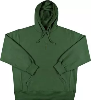 Толстовка Supreme Micro Logo Hooded Sweatshirt 'Green', зеленый