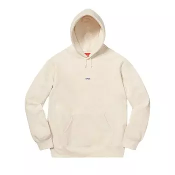 Толстовка Supreme Micro Logo Hooded Sweatshirt Natural, кремовый