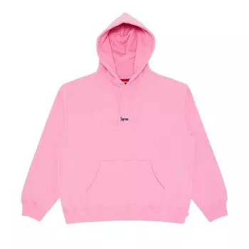 Толстовка Supreme Micro Logo Hooded Sweatshirt Pink, розовый