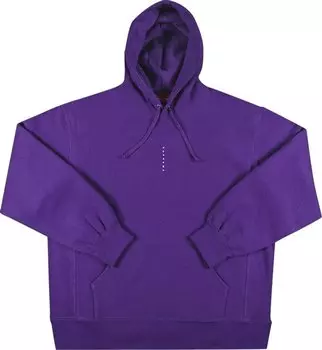 Толстовка Supreme Micro Logo Hooded Sweatshirt 'Purple', фиолетовый