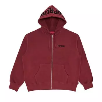 Толстовка Supreme Mister Cartoon Zip Up Hooded Sweatshirt Plum, фиолетовый