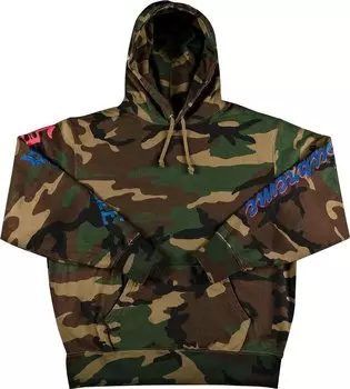 Толстовка Supreme Multi Logo Hooded Sweatshirt 'Woodland Camo', разноцветный