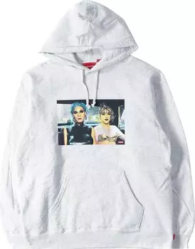 Толстовка Supreme Nan Goldin Misty and Jimmy Paulette Hooded Sweatshirt 'Ash Grey', серый
