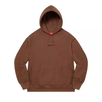 Толстовка Supreme Number One Hooded Sweatshirt Dark Brown, коричневый