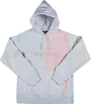 Толстовка Supreme Old English Hooded Sweatshirt 'Ash Grey', серый