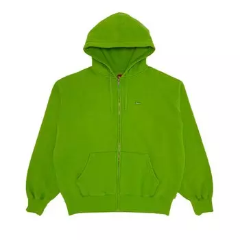 Толстовка Supreme Overdyed Small Box Zip Up Hooded Sweatshirt, зеленый