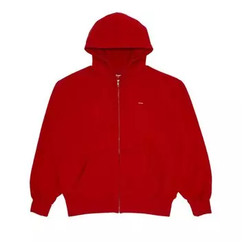 Толстовка Supreme Overdyed Small Box Zip Up Hooded Sweatshirt, красный