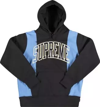 Толстовка Supreme Paneled Arc Hooded Sweatshirt 'Black', черный