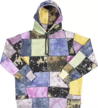 Толстовка Supreme Patchwork Tie Dye Hooded Sweatshirt 'Tie Dye', разноцветный