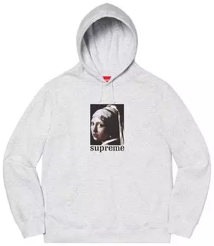 Толстовка Supreme Pearl Hooded Sweatshirt 'Ash Grey', серый