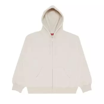 Толстовка Supreme Pilled Zip Up Hooded Sweatshirt Stone, кремовый