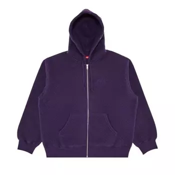Толстовка Supreme Pilled Zip Up Hooded Sweatshirt Dusty Purple, фиолетовый