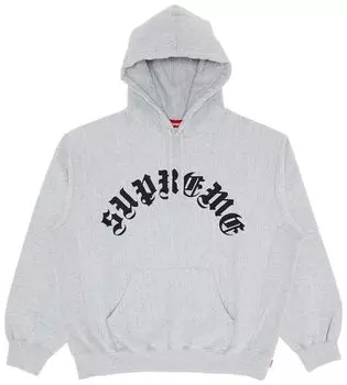 Толстовка Supreme Printed Arc Hooded Sweatshirt 'Heather Grey', серый