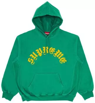 Толстовка Supreme Printed Arc Hooded Sweatshirt 'Light Pine', зеленый