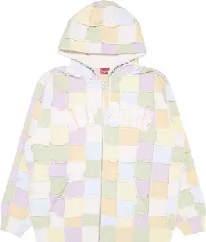 Толстовка Supreme Reverse Patchwork Zip Up Hooded Sweatshirt 'Multicolor', разноцветный