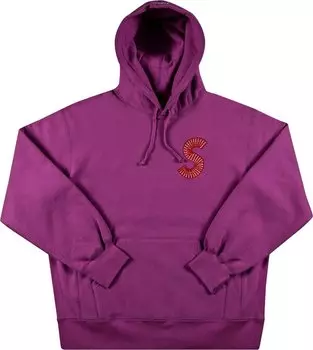 Толстовка Supreme S Logo Hooded Sweatshirt 'Bright Purple', фиолетовый