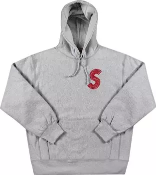 Толстовка Supreme S Logo Hooded Sweatshirt 'Heather Grey', серый