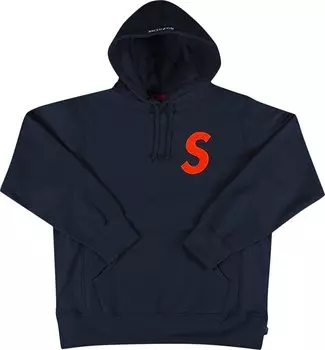 Толстовка Supreme S Logo Hooded Sweatshirt 'Navy', синий