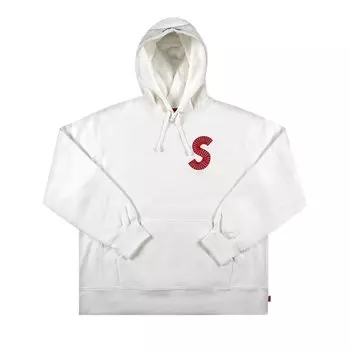 Толстовка Supreme S Logo Hooded Sweatshirt 'White', белый