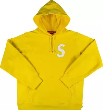 Толстовка Supreme S Logo Hooded Sweatshirt 'Yellow', желтый