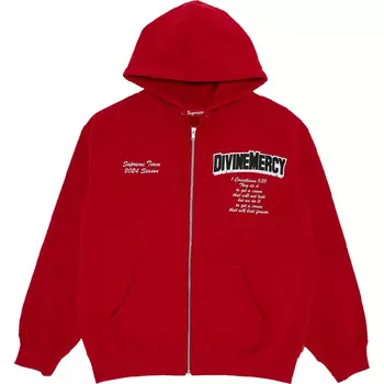Толстовка Supreme Salvation Zip Up, красный