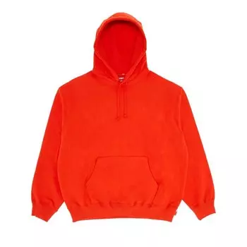Толстовка Supreme Satin Appliqu Hooded Sweatshirt Bright Orange, оранжевый