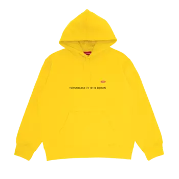 Толстовка Supreme Shop Small Box Hooded - Berlin 'Yellow', желтый