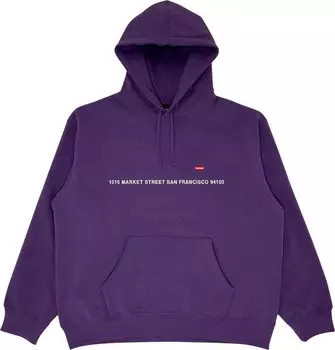 Толстовка Supreme Shop Small Box Hooded - San Francisco 'Dark Purple', фиолетовый