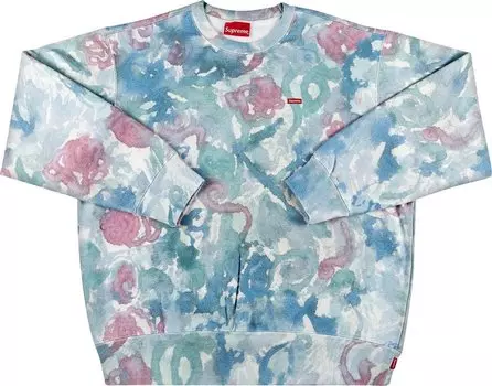Толстовка Supreme Small Box Crewneck 'Watercolor Floral', разноцветный