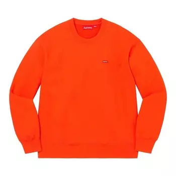 Толстовка Supreme Small Box Crewneck Bright Orange, оранжевый