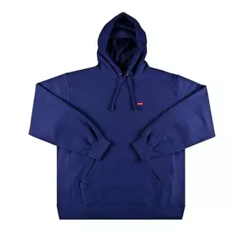 Толстовка Supreme Small Box с капюшоном Washed Navy