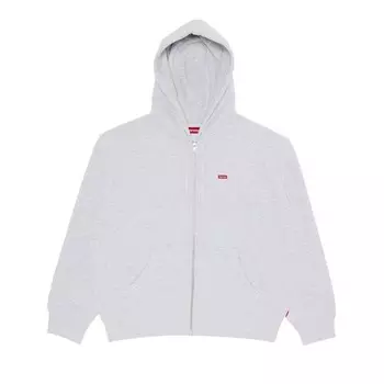 Толстовка Supreme Small Box Zip Up Hooded Sweatshirt, цвет Ash Grey