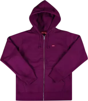 Толстовка Supreme Small Box Zip Up Sweatshirt 'Plum', фиолетовый
