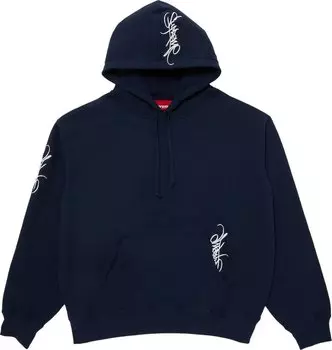 Толстовка Supreme Tag Hooded 'Navy', синий