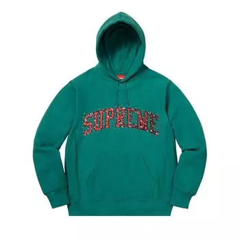 Толстовка Supreme Water Arc Hooded Sweatshirt Dark Teal, бирюзовый