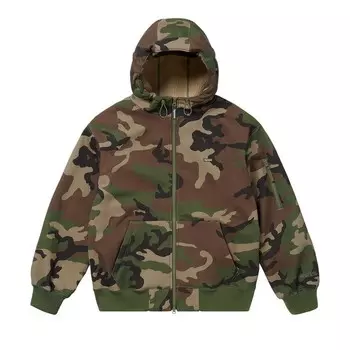 Толстовка Supreme WINDSTOPPER Zip Up Hooded Sweatshirt Woodland Camo, разноцветный