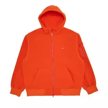 Толстовка Supreme WINDSTOPPER Zip Up Hooded Sweatshirt Orange, оранжевый