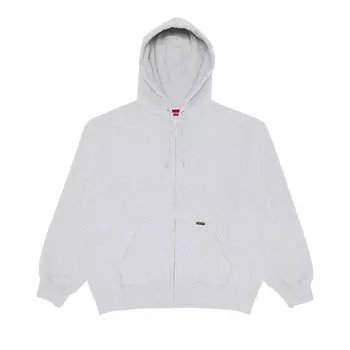 Толстовка Supreme Work Zip Up Hooded Sweatshirt Ash Grey, серый