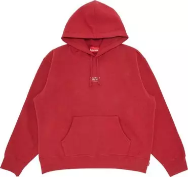 Толстовка Supreme World Famous Micro Hooded Sweatshirt 'Dark Red', красный