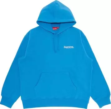 Толстовка Supreme Worldwide Hooded Sweatshirt 'Blue', синий