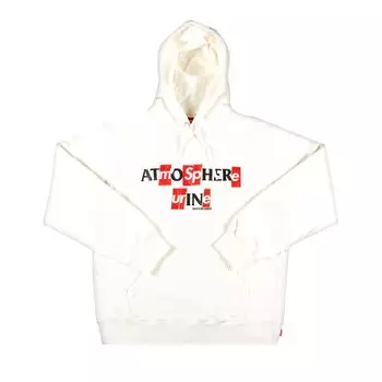 Толстовка Supreme x ANTIHERO Hooded Sweatshirt 'White', белый