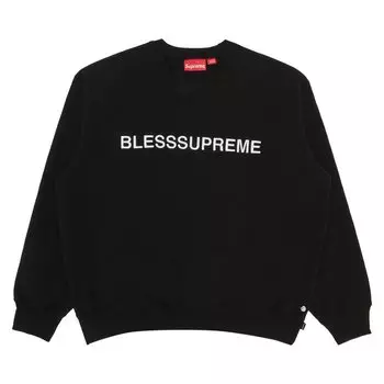 Толстовка Supreme x Bless Crewneck, черный