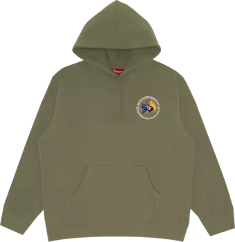 Толстовка Supreme x Duck Down Records Hooded Sweatshirt 'Light Olive', зеленый