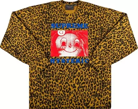 Толстовка Supreme x Hysteric Glamour Crewneck 'Leopard', загар