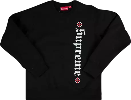 Толстовка Supreme x Independent f*ck The Rest Crewneck 'Black', черный