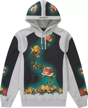 Толстовка Supreme x Jean Paul Gaultier Floral Print Hooded Sweatshirt 'Heather Grey', серый