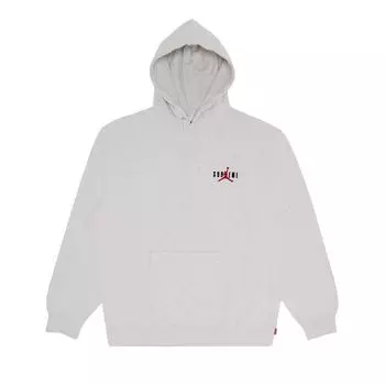 Толстовка Supreme x Jordan Hooded Sweatshirt Ash Grey, серый