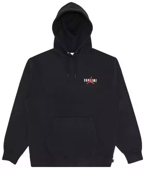 Толстовка Supreme x Jordan Hooded Sweatshirt 'Black', черный