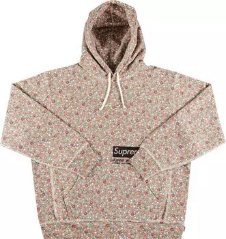 Толстовка Supreme x Junya Watanabe x Comme des Garons MAN Hooded Sweatshirt 'Pink Flowers', разноцветный