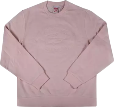 Толстовка Supreme x Lacoste Pique Crewneck 'Pink', розовый